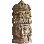 Арт-объект на стену Маска из массива акации Acacia Mask варинант исполнения - 7 | Loft Concept в Тюмени