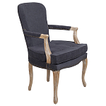Кресло Aubrey Classical Armchair dark grey velour варинант исполнения - 1 | Loft Concept в Тюмени
