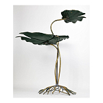 Столик приставной с тремя столешницами Тропические листья Tropical Forest gold варинант исполнения - 4 | Loft Concept в Тюмени