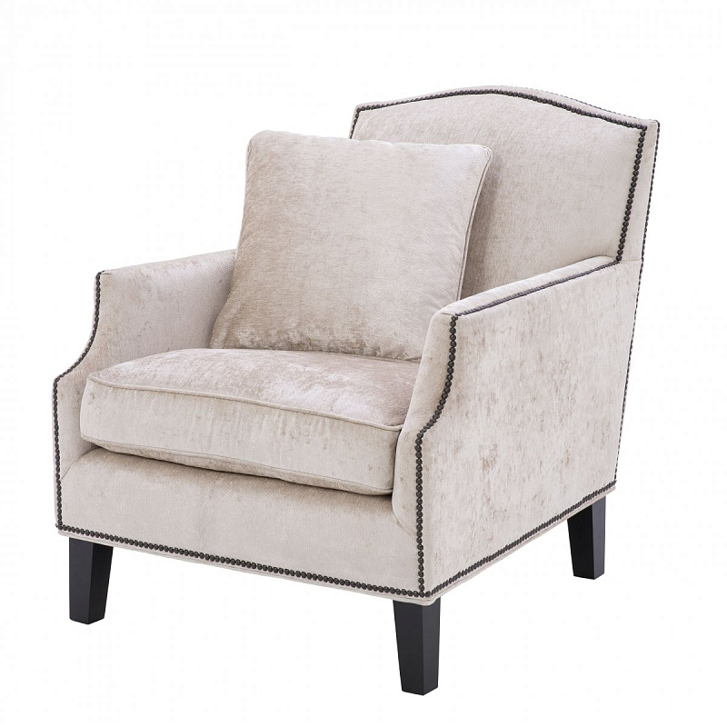 Кресло Eichholtz Chair Merlin Бежевый Черный Кресло Eichholtz Chair Merlin Бежевый Черный в Тюмени | Loft Concept