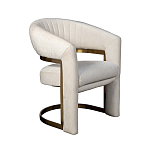 Полукресло Valbonne Chair cream velour варинант исполнения - 2 | Loft Concept в Тюмени
