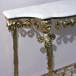 Консоль бронзовая с мраморной столешницей Bronze De Console варинант исполнения - 2 | Loft Concept в Тюмени