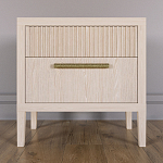 Прикроватная Тумбочка Primo с двумя ящиками Светлый дуб варинант исполнения - 1 | Loft Concept в Тюмени