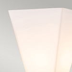 Бра для ванных комнат с матовым черным основанием и белым стеклянным плафоном трапециевидной формы Elstead Lighting варинант исполнения - 2 | Loft Concept в Тюмени