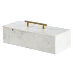 Шкатулка из белого мрамора Save Time варинант исполнения - 1 | Loft Concept в Тюмени