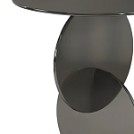 Дизайнерский журнальный стол с основанием из круглых элементов Lirod варинант исполнения - 1 | Loft Concept в Тюмени