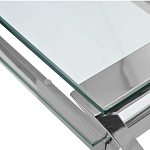 Стол письменный с прозрачной столешницей Corporate Identity варинант исполнения - 2 | Loft Concept в Тюмени