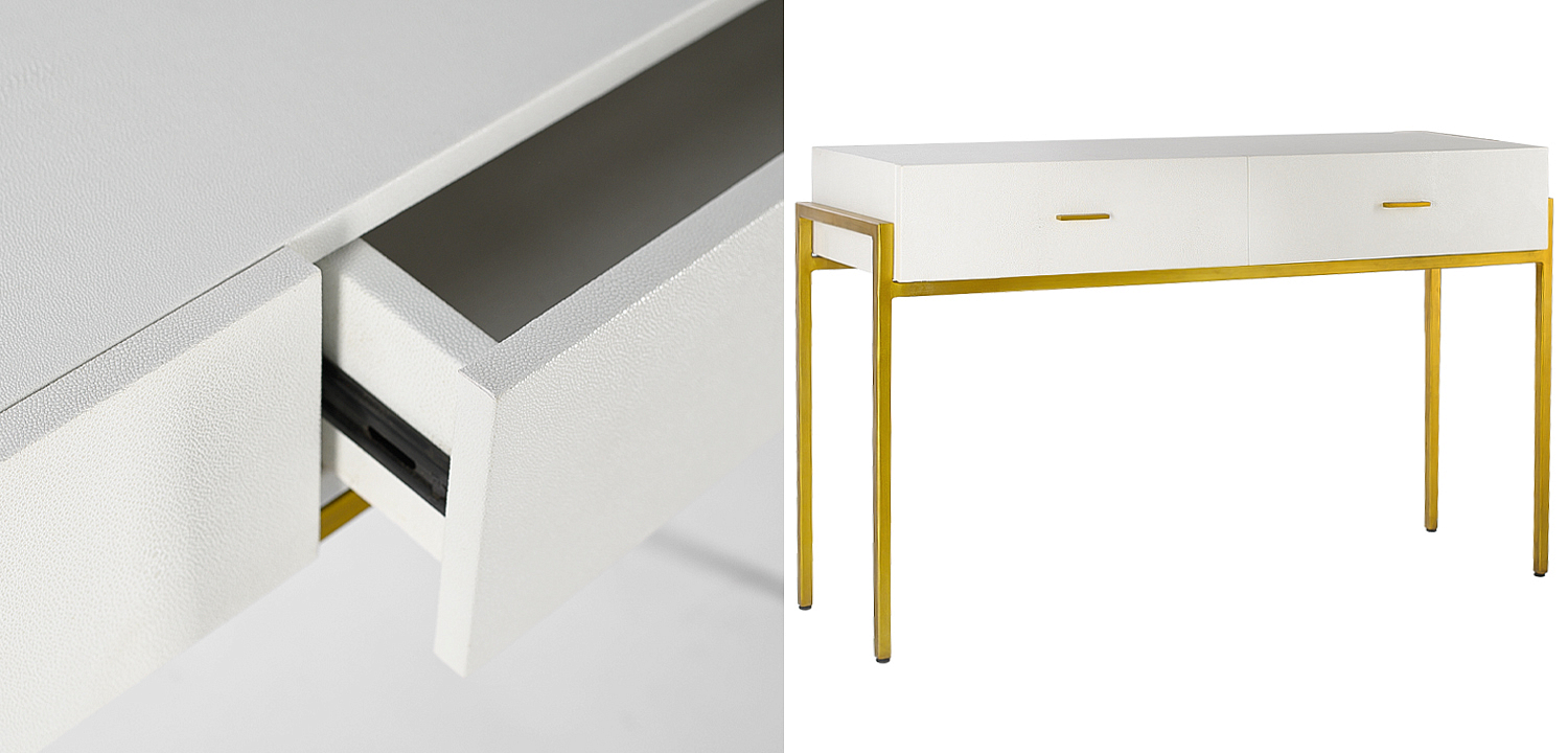 Консоль White Texture Stingray Console Консоль White Texture Stingray Console - Loft-Concept в Тюмени