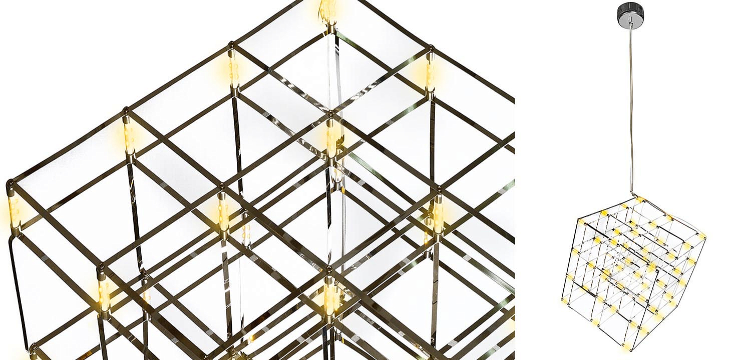 Люстра Moooi Tesseract Yellow lamp S Люстра Moooi Tesseract Yellow lamp S - Loft-Concept в Тюмени