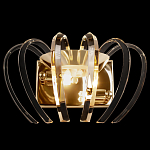 Бра золотого цвета с изогнутыми хрустальными элементами Radiant Ribbons варинант исполнения - 1 | Loft Concept в Тюмени