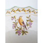 Ваза из голубого фарфора с рисунком птиц и цветов и декоративными элементами Blue Garden варинант исполнения - 5 | Loft Concept в Тюмени