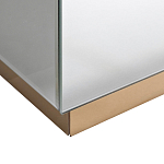 Столик журнальный зеркальный с золотым декором Gold Painted Mirror Table варинант исполнения - 2 | Loft Concept в Тюмени