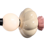 Подвесной светильник линейный с керамическими элементами 24W LED Fragrant Light варинант исполнения - 6 | Loft Concept в Тюмени