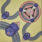 Плитка дизайнерская с узором Дива варинант исполнения - 4 | Loft Concept в Тюмени