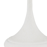 Настольная лампа с декором в виде белого цветка магнолии на каркасе и черным абажуром White Magnolia варинант исполнения - 1 | Loft Concept в Тюмени