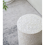 Приставной столик с рисунком из раковин устриц Bone Inlay варинант исполнения - 7 | Loft Concept в Тюмени