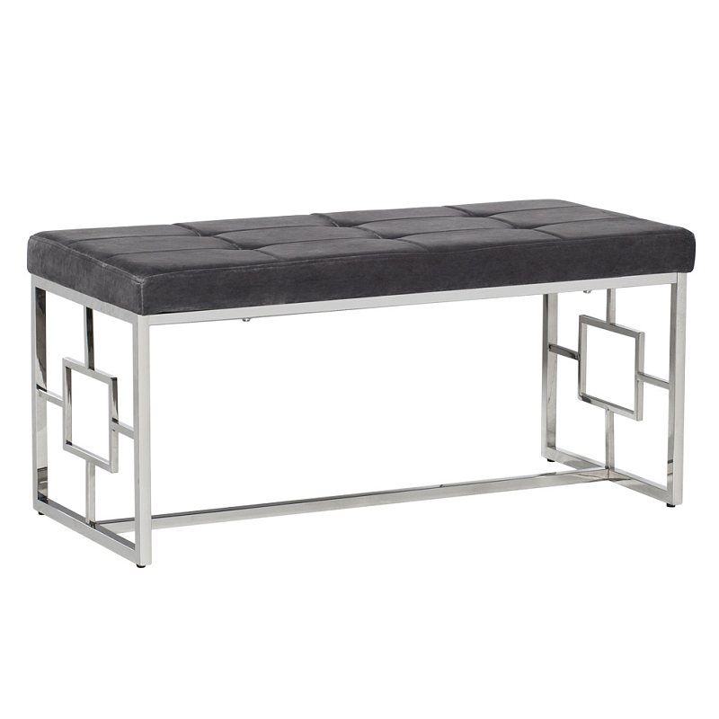 Банкетка Minimalism Bench Seat Хром Серый Банкетка Minimalism Bench Seat Хром Серый в Тюмени | Loft Concept