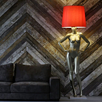 Лампа MANNEQUIN LAMP с абажуром руки на талии варинант исполнения - 3 | Loft Concept в Тюмени