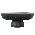 Столик кофейный черного цвета с овальной столешницей и круглым основанием Black Dalmen Table варинант исполнения - 1 | Loft Concept в Тюмени