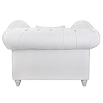 Кресло низкое с мягкой обивкой из велюра на 4-х ножках из массива березы Sophie Armchair white варинант исполнения - 3 | Loft Concept в Тюмени