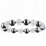 Светодиодная кольцевая люстра Crystal Globule Chrome Chandelier варинант исполнения - 1 | Loft Concept в Тюмени