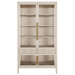 Витрина Primo со стеклянными фасадами и 2 ящиками Светлый дуб варинант исполнения - 7 | Loft Concept в Тюмени