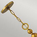 Люстра подвесная с белым тканевым цилиндрическим абажуром и декоративными шарами Hinkley варинант исполнения - 9 | Loft Concept в Тюмени