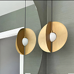 Подвесной светильник в форме золотых дисков Minimalist Lighting Fixture варинант исполнения - 2 | Loft Concept в Тюмени