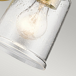 Бра с прозрачным стеклянным абажуром в форме цилиндра Kichler варинант исполнения - 8 | Loft Concept в Тюмени