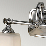 Бра для ванных комнат с квадратными матовыми плафонами на основании цвета хром Feiss варинант исполнения - 3 | Loft Concept в Тюмени