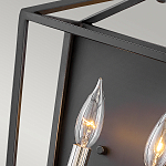 Бра в черном цвете с двумя лампами в форме свечи и стеклянными элементами Hinkley варинант исполнения - 3 | Loft Concept в Тюмени