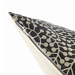 Подушка декоративная черного цвета Blossom Essence Grace варинант исполнения - 3 | Loft Concept в Тюмени