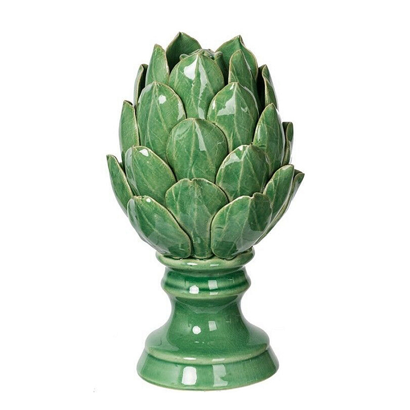 Статуэтка в виде артишока из зелёной керамики с глянцевыми лепестками Artichoke Decor Зеленый Статуэтка в виде артишока из зелёной керамики с глянцевыми лепестками Artichoke Decor Зеленый в Тюмени | Loft Concept