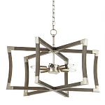 Подвесной светильник в форме фонаря серый Gray Eco Lantern варинант исполнения - 3 | Loft Concept в Тюмени