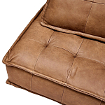 Модульное коричневое кожаное кресло Caron Leather Armchair варинант исполнения - 7 | Loft Concept в Тюмени