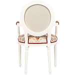 Полукресло из массива бука бежевое с растительным орнаментом Raffael Angel Beige Chair варинант исполнения - 2 | Loft Concept в Тюмени