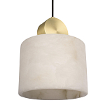 Подвесной светильник с круглым мраморным плафоном Marble square варинант исполнения - 5 | Loft Concept в Тюмени