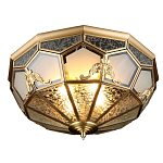 Люстра потолочная Leoni в витражной технике варинант исполнения - 1 | Loft Concept в Тюмени