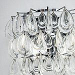 Бра с хрустальными подвесками в виде капель Antoine Crystal Drops Chrome Wall Lamp варинант исполнения - 3 | Loft Concept в Тюмени
