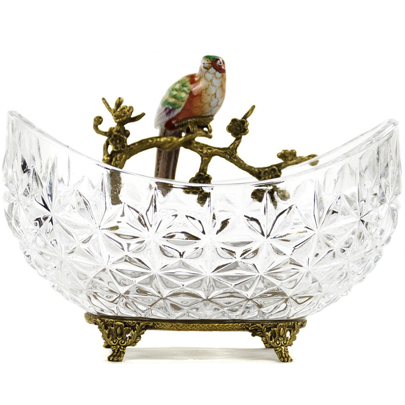 Чаша Transparent Bowl with Bird Прозрачный (Transparent) Бронза Чаша Transparent Bowl with Bird Прозрачный (Transparent) Бронза в Тюмени | Loft Concept