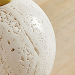 Настольная лампа на круглом основании из натурального камня Bartolomeo варинант исполнения - 1 | Loft Concept в Тюмени