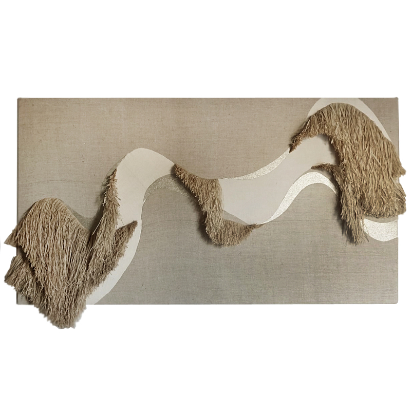 Декор настенный в Эко стиле Малибу wall panel Malibu Abstraction Коричневый Бежевый в Тюмени | Loft Concept 