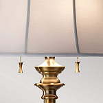 Торшер цвета латунь с белым текстильным абажуром Feiss варинант исполнения - 5 | Loft Concept в Тюмени