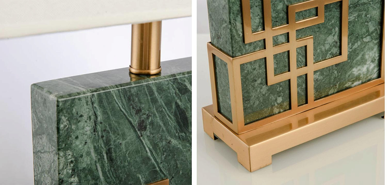 Настольная лампа Table Lamp marble green Настольная лампа Table Lamp marble green - Loft-Concept в Тюмени