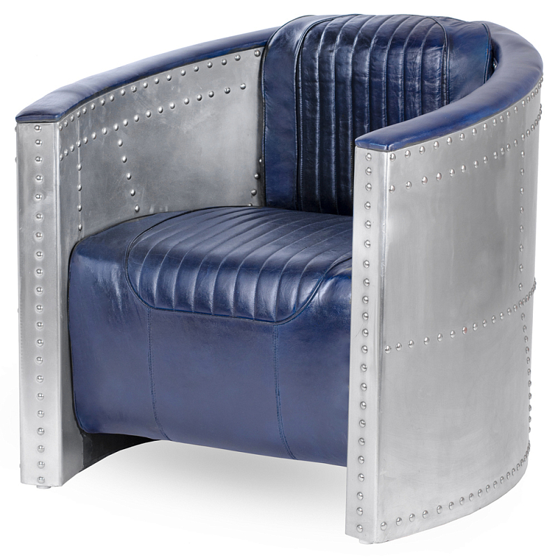 Кресло Aviator Tomcat chair Blue Алюминий Синий Кресло Aviator Tomcat chair Blue Алюминий Синий в Тюмени | Loft Concept