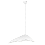 Подвесной светильник с асимметричным волнообразным абажуром и фактурной бахромой по краю Tactile Line варинант исполнения - 2 | Loft Concept в Тюмени