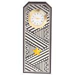 Часы подарочные настольные в виде погона Генерала из натурального камня Змеевик Silver Military Clock варинант исполнения - 1 | Loft Concept в Тюмени