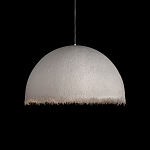 Подвесной светильник в форме купола белого цвета с ажурной бахромой Tactile Line варинант исполнения - 11 | Loft Concept в Тюмени