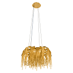 Люстра подвесная круглая с изогнутыми металлическими дугами и ниспадающими цепочками 65 см Atlantis Chain варинант исполнения - 4 | Loft Concept в Тюмени