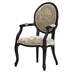 Стул из массива березы с подлокотниками и мягкой обивкой Vintage варинант исполнения - 1 | Loft Concept в Тюмени